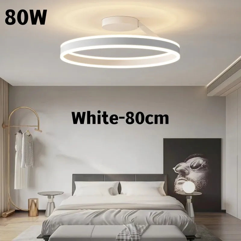 Modern Ring LED Ceiling Light for Bedroom and Living Room