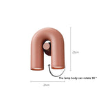 U-Shaped Adjustable Wall Lamp for Bedroom, Staircase, and Balcony