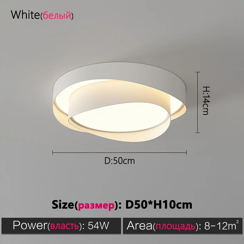 Modern Nordic Ceiling Light LED Bedroom Lamp Indoor Lighting