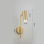 Rotatable LED Wall Lamp with Switch for Bedroom, Living Room | Modern Sconce Lights