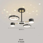 Modern Stars Chandelier Ring Light LED for Living Room Kids Room