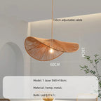 Hemp Pendant Lights: Wabi Sabi LED Indoor Lighting Fixtures