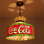 Mediterranean Tiffany Stained Glass Pendant Light for Dining Room and Kitchen