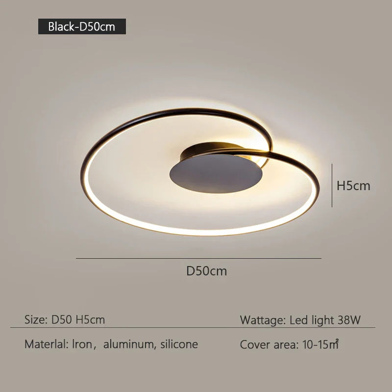 Modern LED Ceiling Lamp - Minimalist Design for Stylish Indoor Lighting