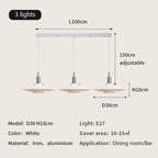 Nordic Saucer LED Chandelier: Stylish Home Decor Pendant Lighting for Dining Room, Kitchen, and Bar