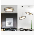 Elegant LED Dual Purpose Chandelier for Modern Living Spaces