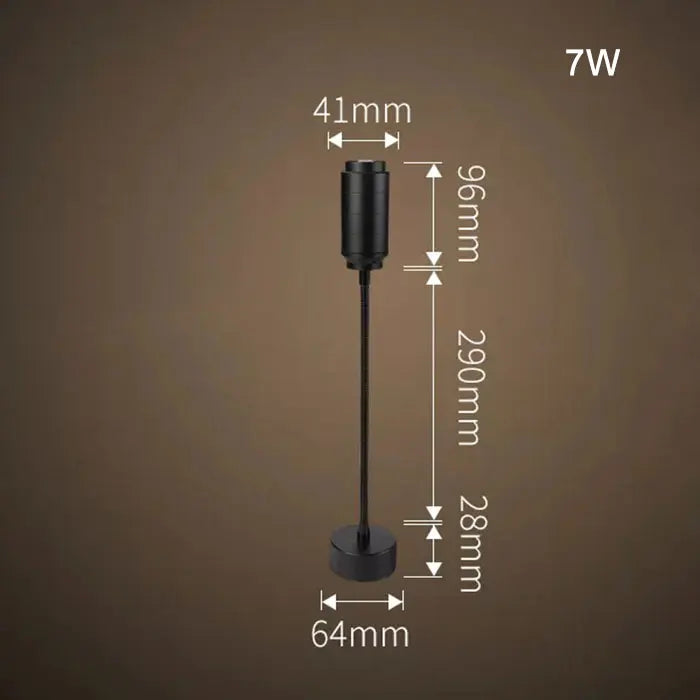 Zoomable Gooseneck Track Light for Gallery and Shop Ceiling Lighting