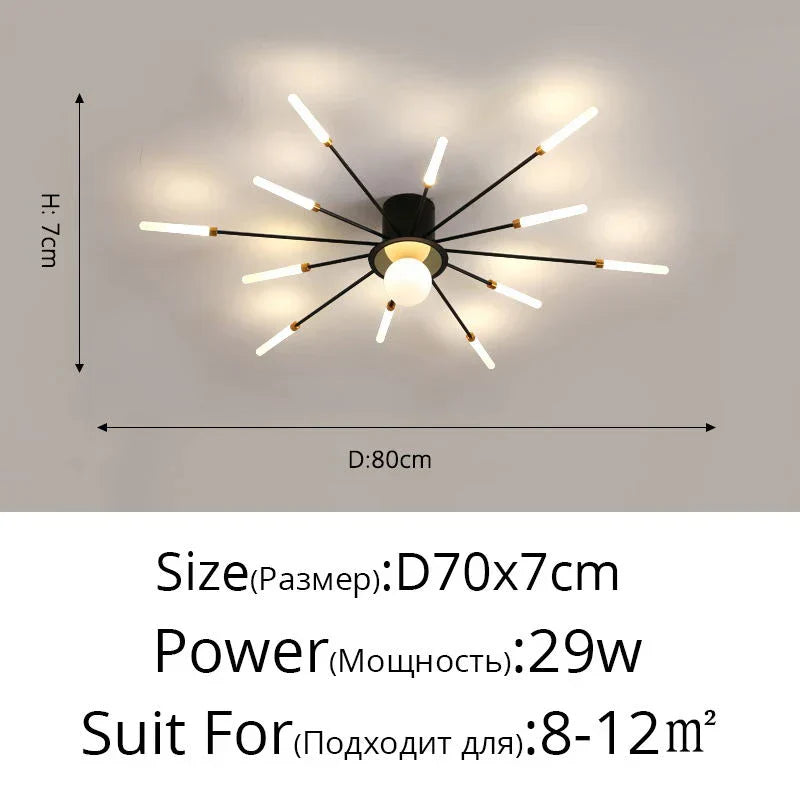 LED Chandelier Lights - Modern Indoor Lighting for Living Room, Kids Room, Bedroom