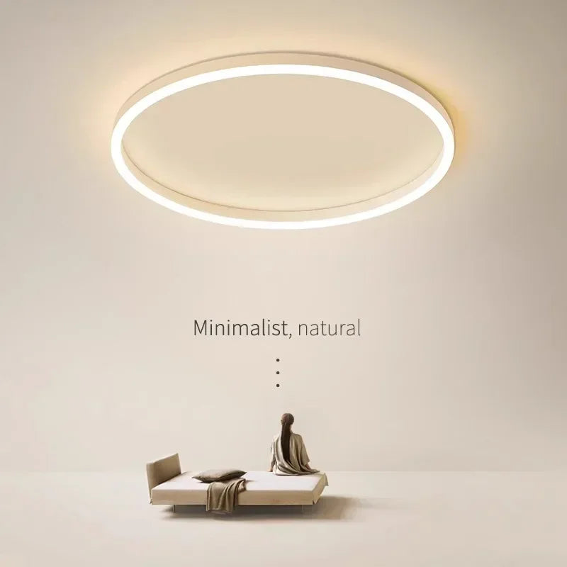 Modern Round Bedroom LED Ceiling Light for Living Room Study, Home Decor Lighting