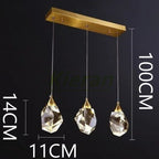 Nordic Crystal LED Pendant Light for Modern Living Room Decor