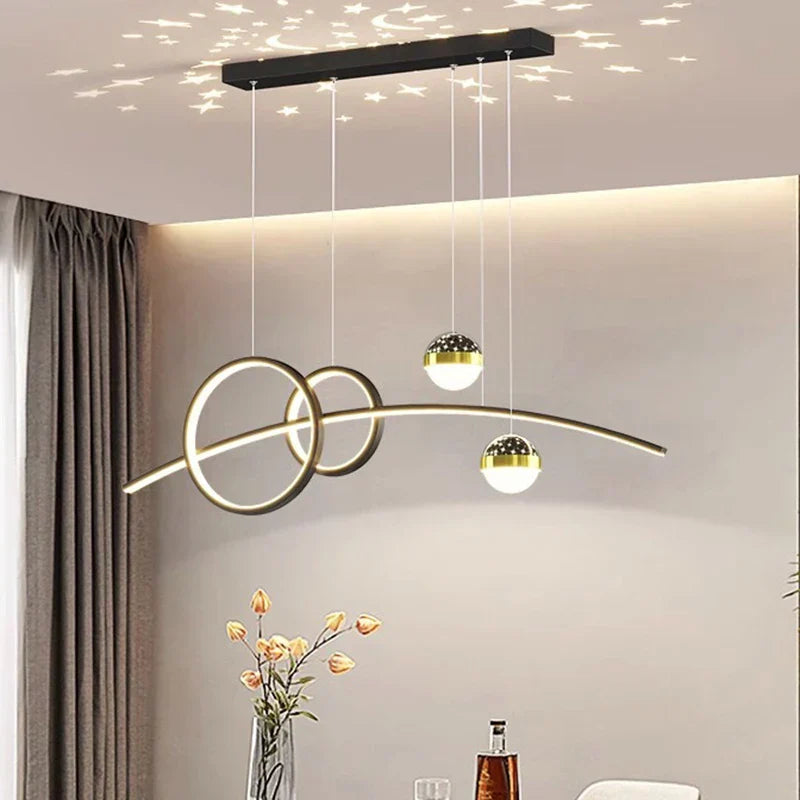 Modern Indoor LED Pendant Ceiling Chandelier for Dining Room