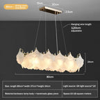 Glass Chandelier LED Circle Pendant Lights for Modern Luxury Living & Dining Decor