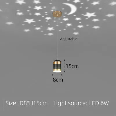 Modern LED Ceiling Chandelier | New Star Projection | Living Room Bedroom Lighting Fixtures