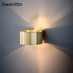 Modern Gold Metal Wall Sconce for Home Bedroom Lighting