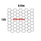 Honeycomb LED Car Detailing Ceiling Light - Customized Hexagon Design for Showroom