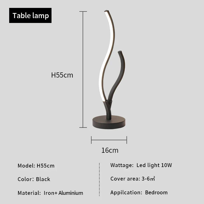 Modern LED Corner Floor Lamp for Living Bedroom, Creative Design Home Decor