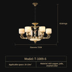 Chinese Jade Chandelier: Modern Living Room & Restaurant Décor