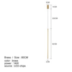 LED Line Chandelier: Nordic Creative Lighting for Living Room & Bedroom