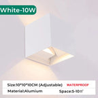 Outdoor Wall Light 10W Up Down Adjustable Angle for Corridor Garden Decor