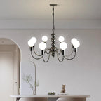 Sphere Chandelier: Modern Medieval Style Pendant Lighting for Living Room and Bedroom