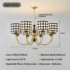 Polka Dots Chandelier: Retro Minimalist Round Pendant Lamp for Home & Restaurant