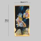Gold Fish LED Picture Wall Light for Home Decor & Bedroom Aisle