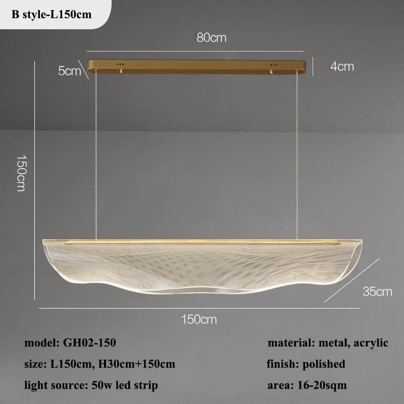 Starry Sky Acrylic LED Chandelier for Modern Living, Dining, Kitchen, Bedroom Lighting