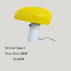 Mushroom LED Table Lamp - Orange Night Light for Kid's Bedroom and Study Desk