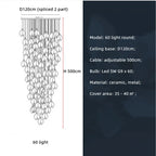 Magnolia Flower G9 LED Chandelier - White Luxury Pendant Light Fixtures