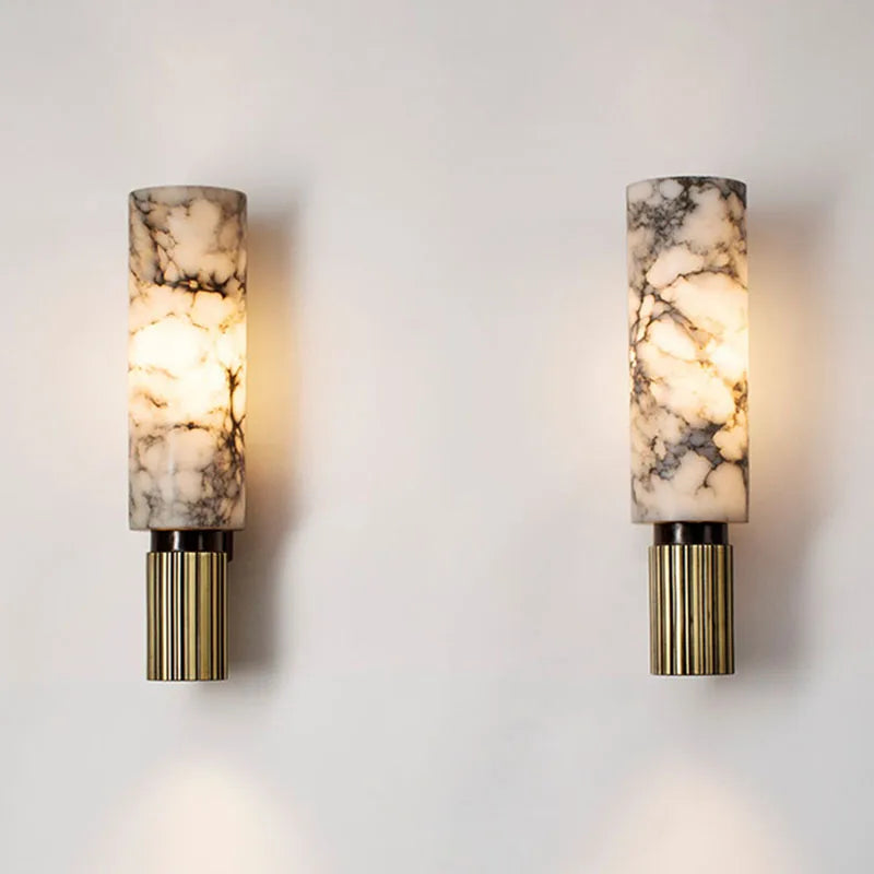 Marble Wall Lamp: Chinese Style Postmodern Minimalist Indoor Lighting