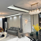 Crystal Chandelier: Luxury Modern Lighting for Living Room, Bedroom, Kitchen