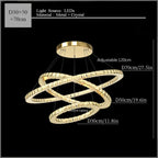 Modern Crystal Ceiling Chandelier Pendant Light for Home Decor Bedroom Living Room