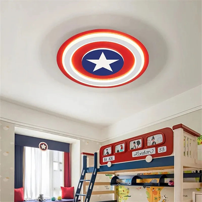 Kids LED Cartoon Ceiling Light | Boys Girls Bedroom Decor Lamps