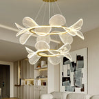 LED Flower Chandelier: Luxury Acrylic Pendant Lamp for Modern Living, Bedroom, Kitchen, Dining Room