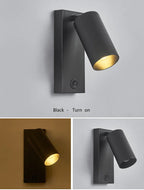 Black Brass LED Wall Sconce Lighting Fixture - Nordic Art Wall Lamp