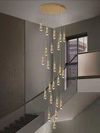 Crystal Pendant Chandelier for High Ceilings