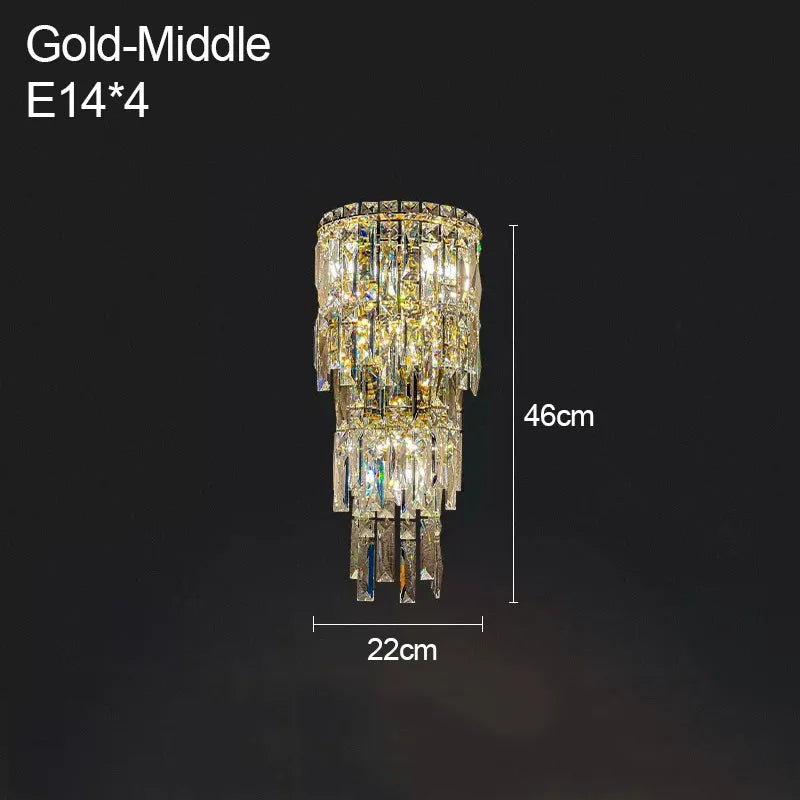 Modern Crystal Wall Lamp for Home Decor