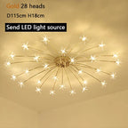 Nordic Sky Star Ceiling Lamps Modern Chandeliers Romantic Bedroom Children's Room Lighting