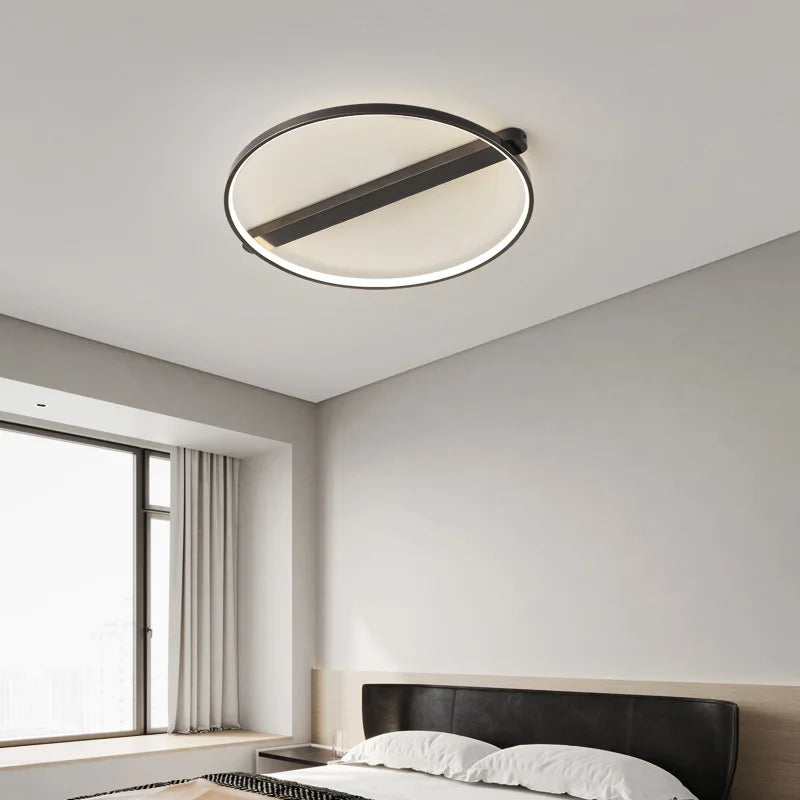 Modern Circle LED Ceiling Lamp for Bedroom Study Living Room Decor
