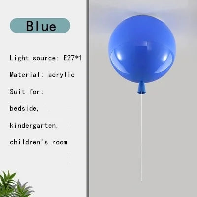 Kids' Balloon Pendant Chandelier LED Hanging Lamp for Living Room
