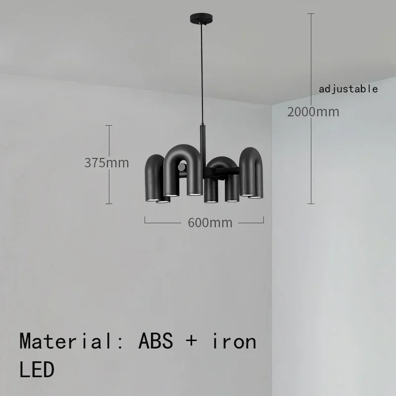 Modern Plastics Chandelier for Dinning Room Art Decor Pendant Lighting