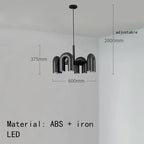 Modern Plastics Chandelier for Dinning Room Art Decor Pendant Lighting