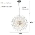 Dandelion Chandelier LED Pendant Lamp for Dining Room, Bedroom, Shops