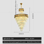 Crystal Chandelier: Modern Luxury for Duplex Villa, Hotel, Club, and Banquet Hall