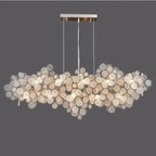 Glass Led Chandelier: Modern Luxury Designer Pendant Lights for Living Room, Bedroom, Study