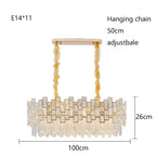 Modern Crystal Chandelier for High-End Living Room Decor Lighting
