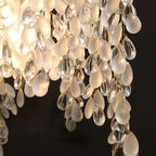 Crystal Led Chandelier Golden Luxury Living Room Ceiling Lamp