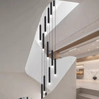 LED Staircase Chandeliers: Modern Pendant Light Lamps for Living Room Decor