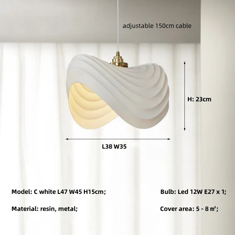 Minimalist Resin Pendant Lights for Dining Room and Bar