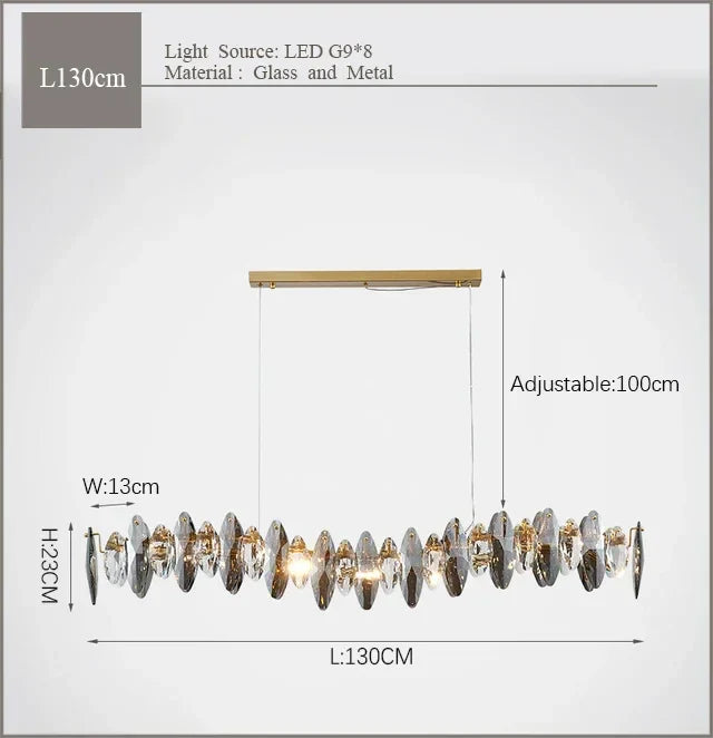 Luxury Diamond Crystal Chandelier for Dinning and Living Room Decor